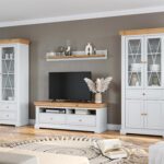 Komoda TV Mała Klasyczna Sosna Biel Natura Classica