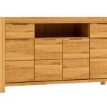 Komoda Dębowa Naturalne Drewno – Lunaro 15