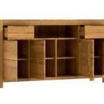 Komoda Dębowa Naturalne Drewno – Lunaro 15