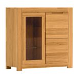 Komoda Dębowa Przeszklona – Lunaro 30