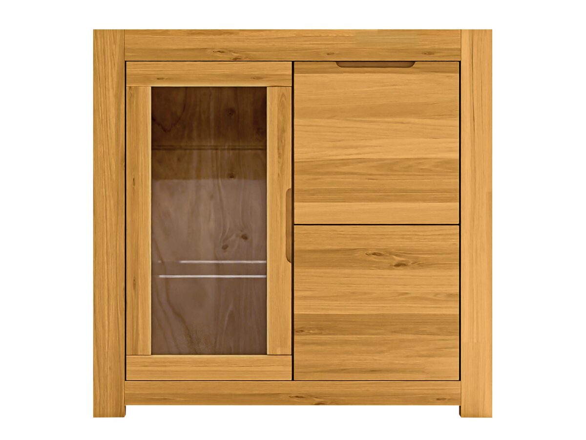 Komoda Dębowa Przeszklona – Lunaro 30