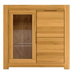 Komoda Dębowa Przeszklona – Lunaro 30