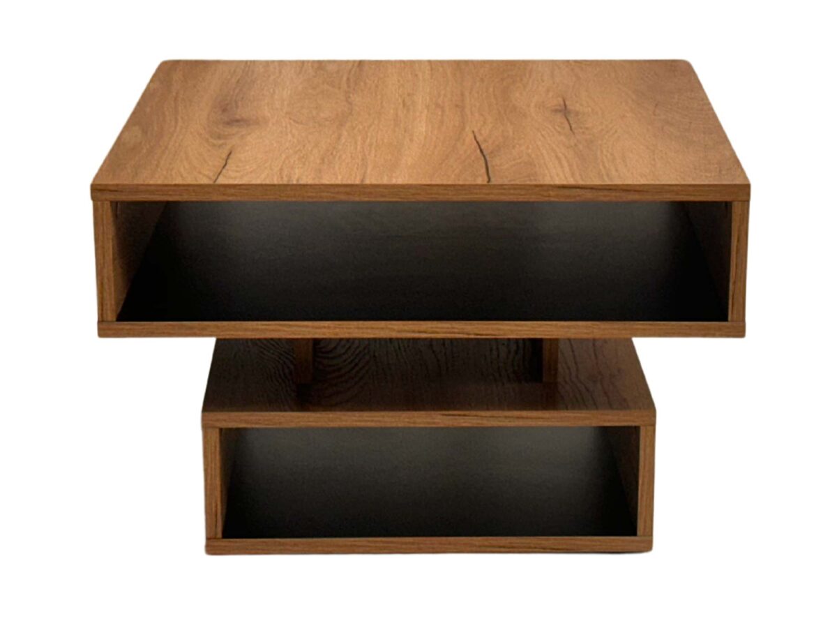 Stolik Obrotowy Nowoczesny z Drewna i Metalu – Nexor