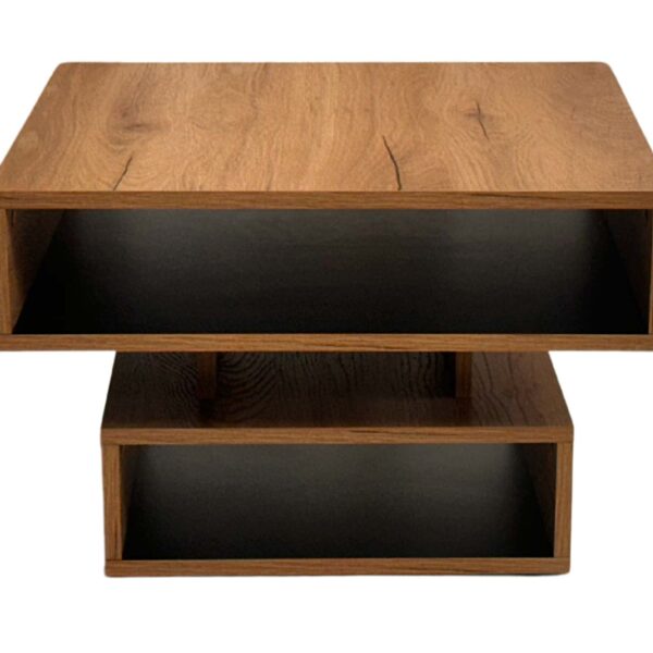 Stolik Obrotowy Nowoczesny z Drewna i Metalu – Nexor