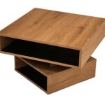 Stolik Obrotowy Nowoczesny z Drewna i Metalu – Nexor