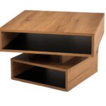 Stolik Obrotowy Nowoczesny z Drewna i Metalu – Nexor