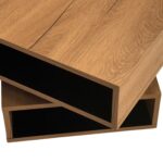 Stolik Obrotowy Nowoczesny z Drewna i Metalu – Nexor