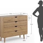 Dębowa Komoda z Szufladami Lina