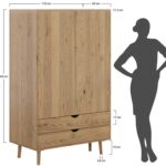 Szeroka Szafa Dębowa Lina