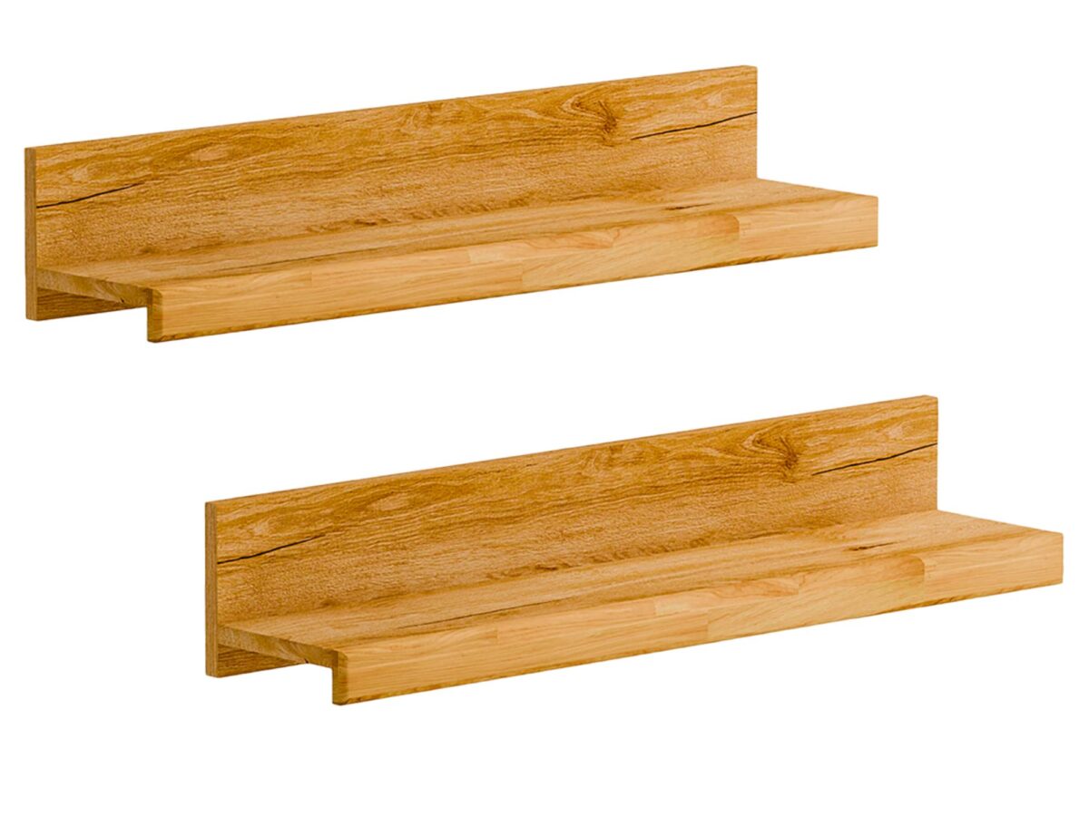 Zestaw Półek Dębowych 90 cm – Avero 25