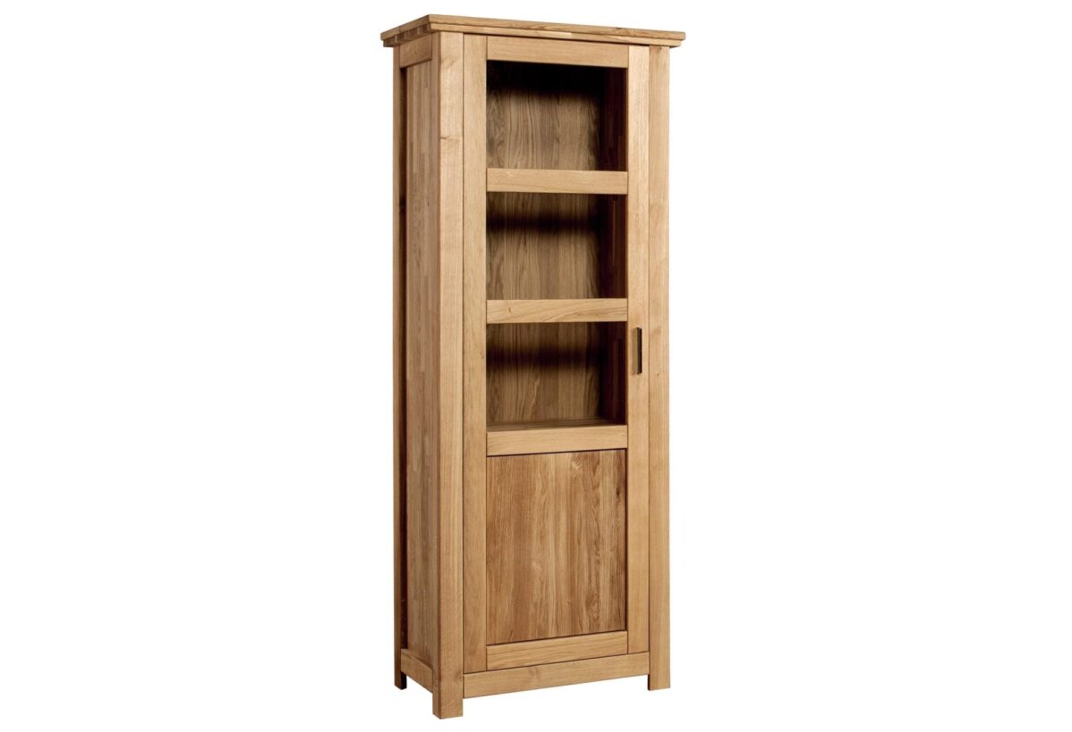 Gablota Szklana z Drewna Dębowego Lewa Isumi