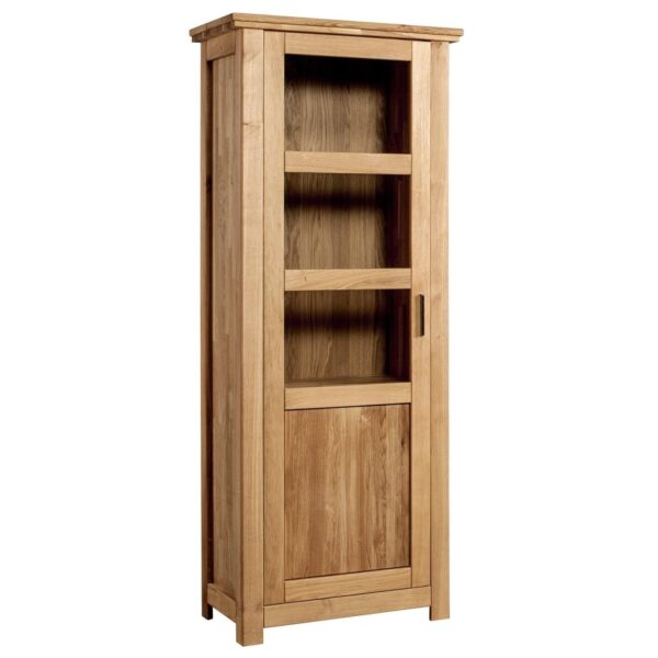 Gablota Szklana z Drewna Dębowego Lewa Isumi