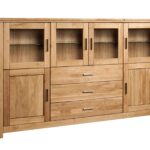 Barek dębowy do salonu Isumi