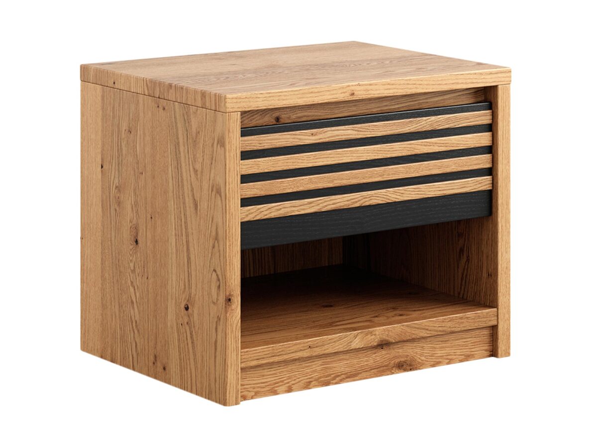 Szafka Nocna Dębowa - Styl Loftowy Kopenhaga