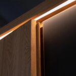 Szafa Dębowa 3D z Drzwiami Szklanymi - Kopenhaga