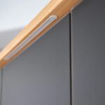 Szafa Dębowa 5D z Potrójnymi Drzwiami Szklanymi - Kopenhaga