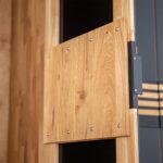 Szafa Dębowa 3D z Drzwiami Szklanymi - Kopenhaga