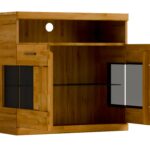 Wąska Komoda Drewniana 45 cm – Avero 05