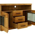 Komoda Dębowa 125 cm 3 Szuflady – Avero 14