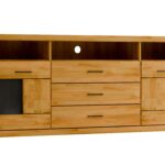 Szeroka Komoda Dębowa 180 cm – Avero 18