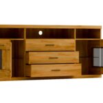 Szeroka Komoda Dębowa 180 cm – Avero 18