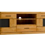 Wąska Szafka RTV Dębowa – Avero 43