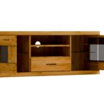 Wąska Szafka RTV Dębowa – Avero 43