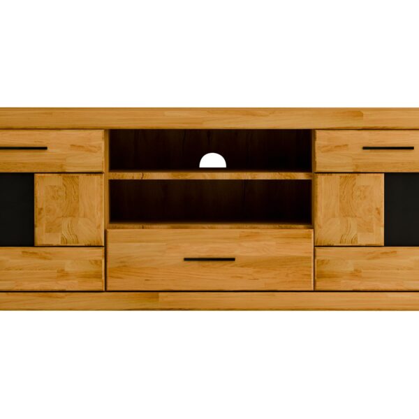 Wąska Szafka RTV Dębowa – Avero 43