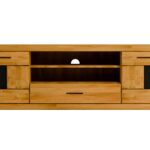 Szafka RTV Dębowa 160 cm Nowoczesna – Avero 46