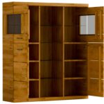 Witryna Dębowa Szeroka 180 cm – Avero 86