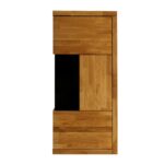 Witryna Niska Drewniana Szklana – Avero 95