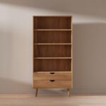 Dębowy Regał z Szufladami Lina