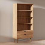 Dębowy Regał z Szufladami Lina