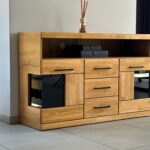 Komoda Dębowa 125 cm 3 Szuflady – Avero 14