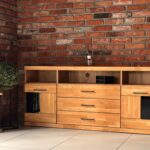 Szeroka Komoda Dębowa 180 cm – Avero 18