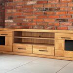 Szafka RTV Dębowa 180 cm – Avero 48