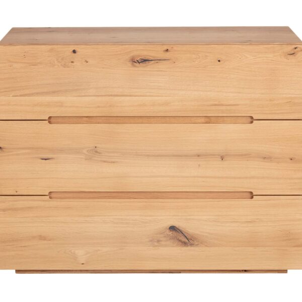 Pojemna drewniana komoda Macari 3L