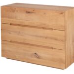 Pojemna drewniana komoda Macari 3L