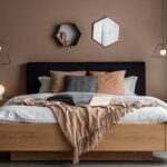 Dębowe Łóżko z Podnoszonym Stelażem i Pojemnikiem Bamare