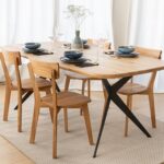 Dębowy Stół na Metalowych Nogach Fressa