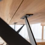 Dębowy Stół na Metalowych Nogach Fressa