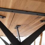 Dębowy Stół na Metalowych Nogach Fressa