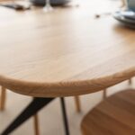 Dębowy Stół na Metalowych Nogach Fressa