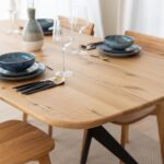 Dębowy Stół na Metalowych Nogach Fressa