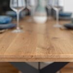 Dębowy Stół na Metalowych Nogach Fressa