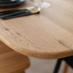 Dębowy Stół na Metalowych Nogach Fressa