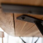 Dębowy Stół na Metalowych Nogach Fressa