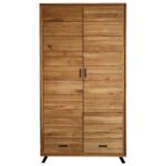 Dębowa Szafa Dwudrzwiowa na Nóżkach ALAMOS LOFT