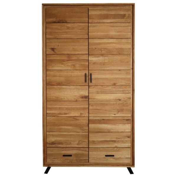 Dębowa Szafa Dwudrzwiowa na Nóżkach ALAMOS LOFT