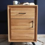 Drewniana Szafka Nocna na Nóżkach ALAMOS LOFT